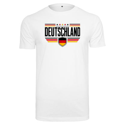 Deutschland T-Shirt Unisex – Fan-Shirt mit Frontprint und Deutschlandfarben