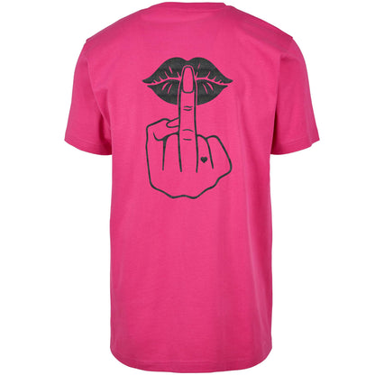 T-Shirt Shirt - Lippen Lips Mittelfinger