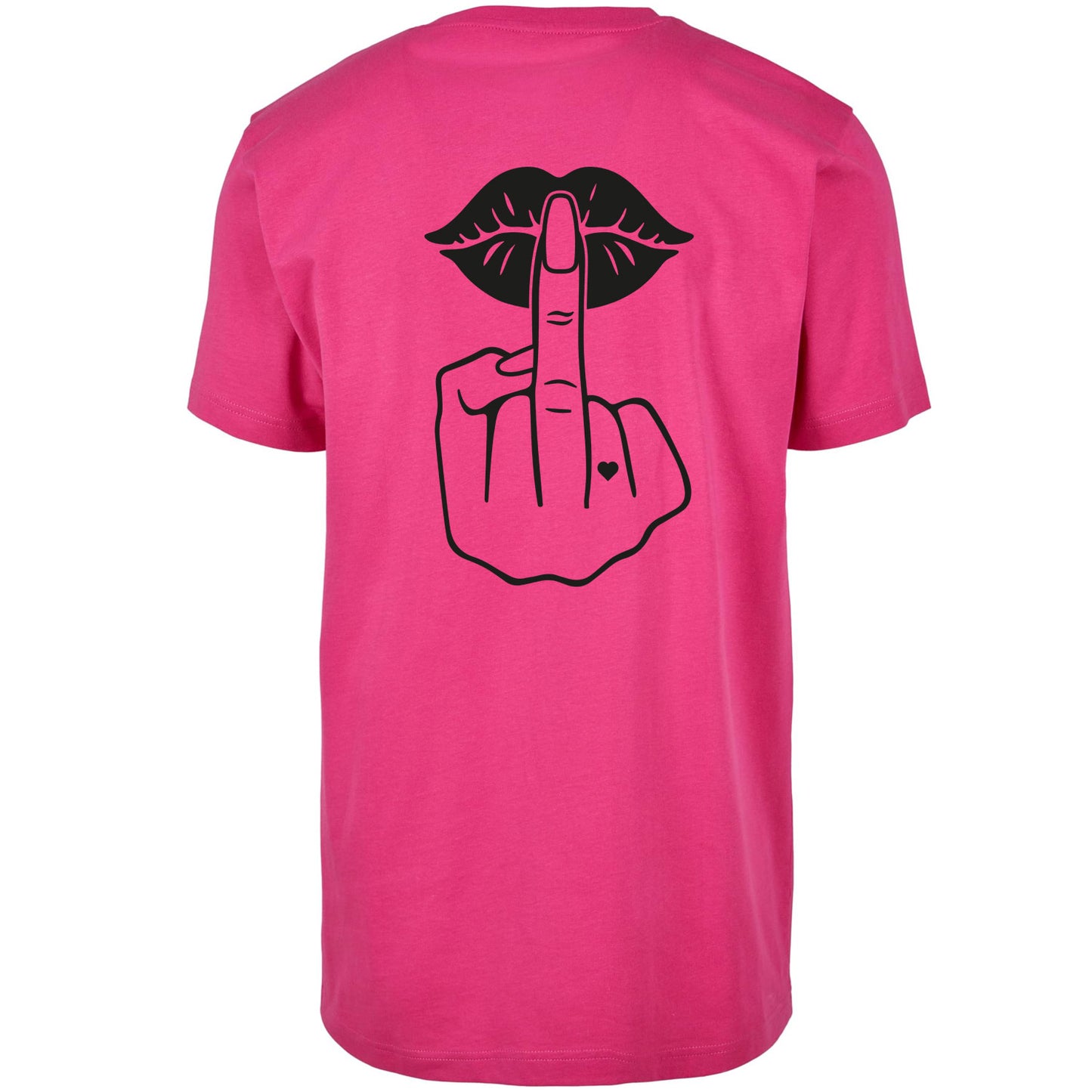 T-Shirt Shirt - Lippen Lips Mittelfinger