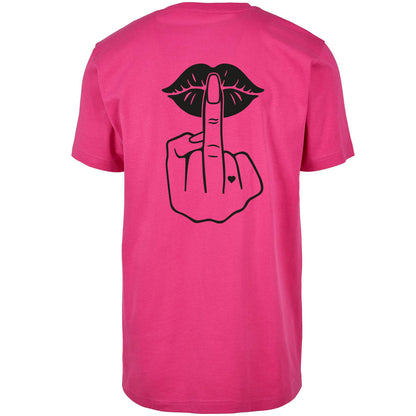 T-Shirt Shirt - Lippen Lips Mittelfinger