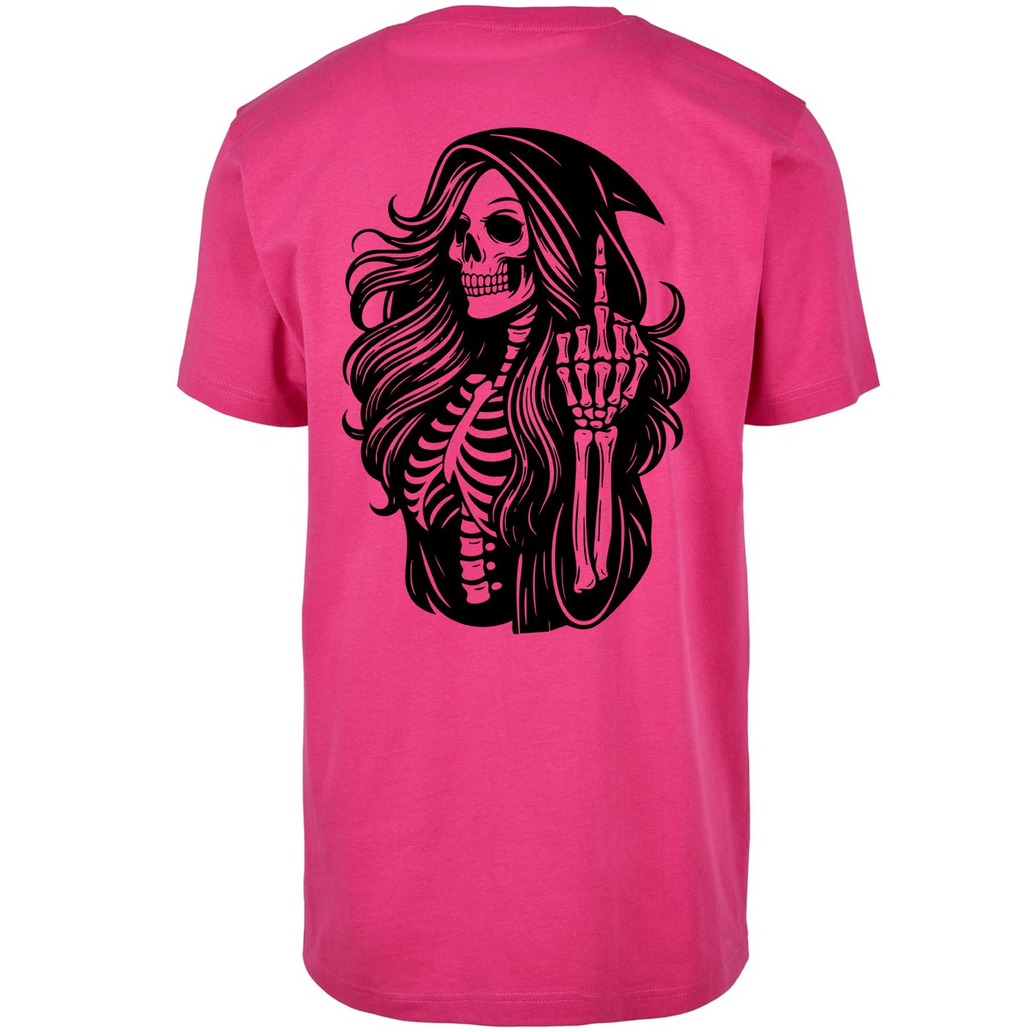 T-Shirt Shirt - Skull Woman Mittelfinger