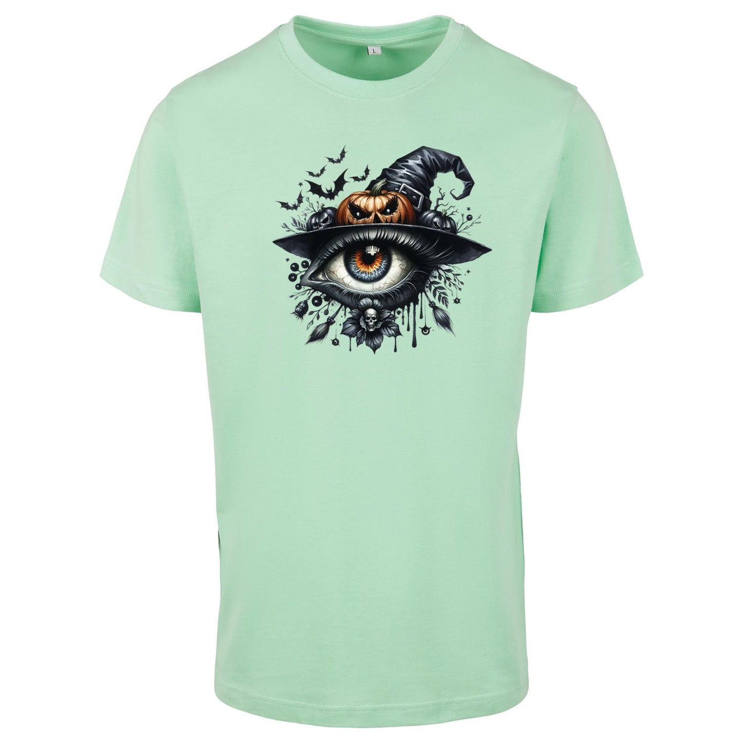 T-Shirt Shirt - Halloween Auge Kürbis Hut