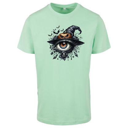 T-Shirt Shirt - Halloween Auge Kürbis Hut
