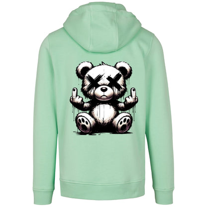 Urban Streetstyle Hoodie – Rebel Teddy Bär Motiv Hoodie Unisex