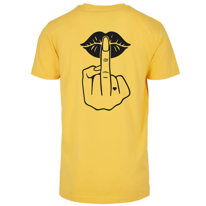T-Shirt Shirt - Lippen Lips Mittelfinger