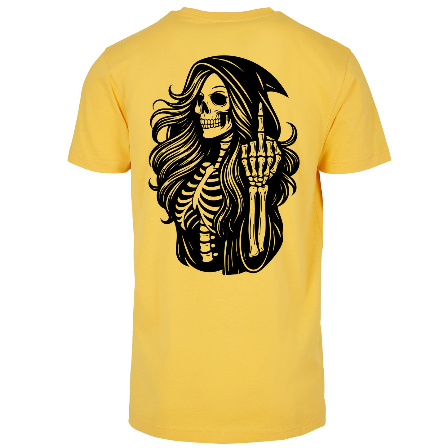 T-Shirt Shirt - Skull Woman Mittelfinger