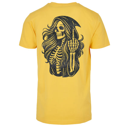 T-Shirt Shirt - Skull Woman Mittelfinger