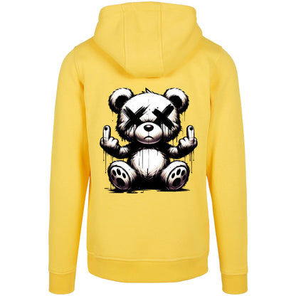 Urban Streetstyle Hoodie – Rebel Teddy Bär Motiv Hoodie Unisex