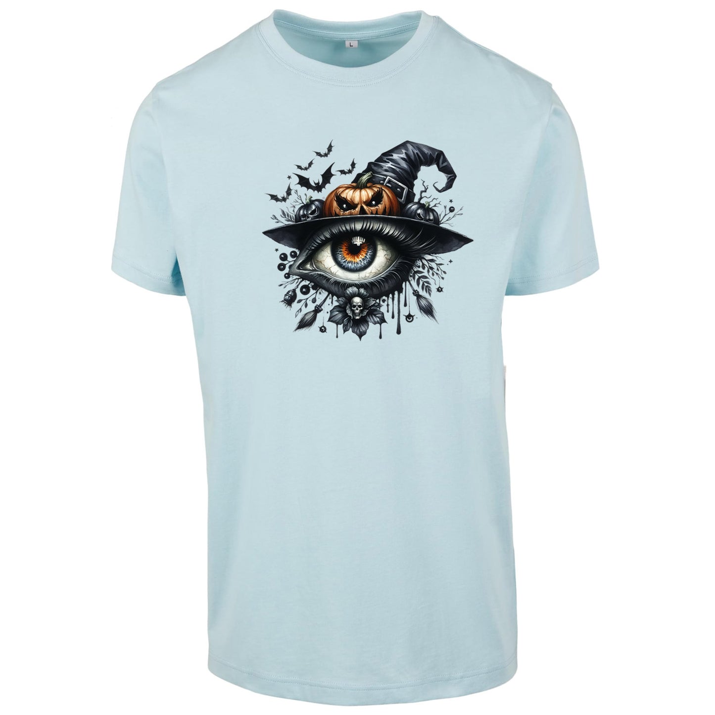 T-Shirt Shirt - Halloween Auge Kürbis Hut