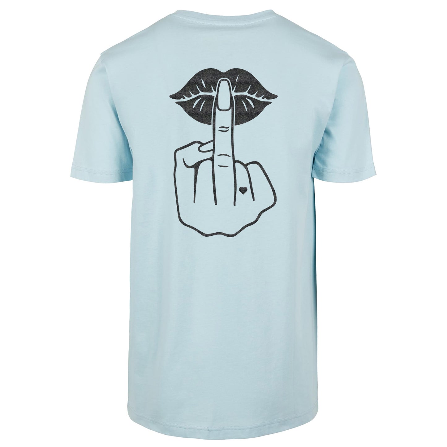 T-Shirt Shirt - Lippen Lips Mittelfinger