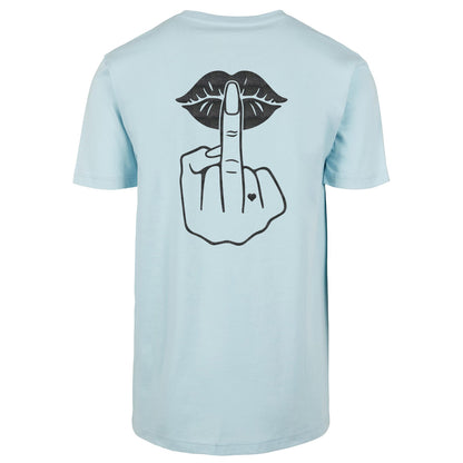 T-Shirt Shirt - Lippen Lips Mittelfinger