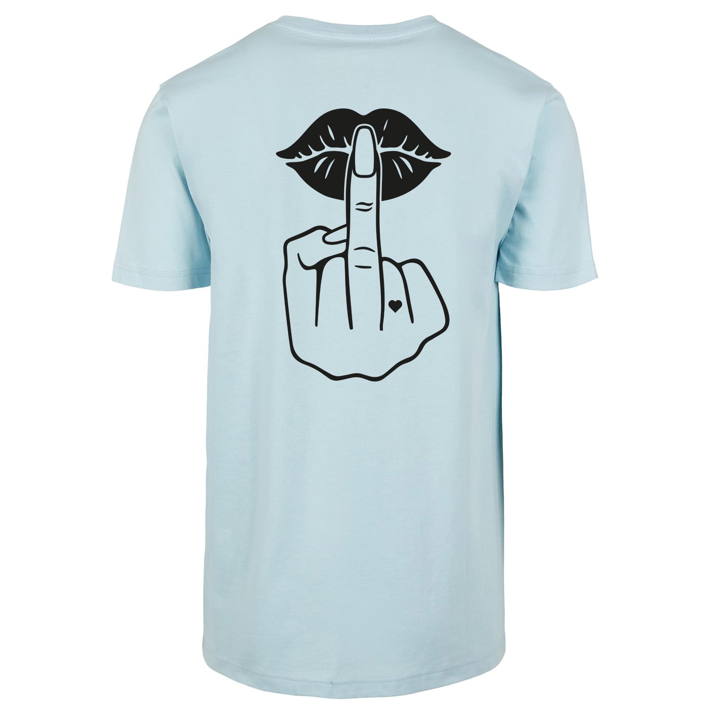 T-Shirt Shirt - Lippen Lips Mittelfinger