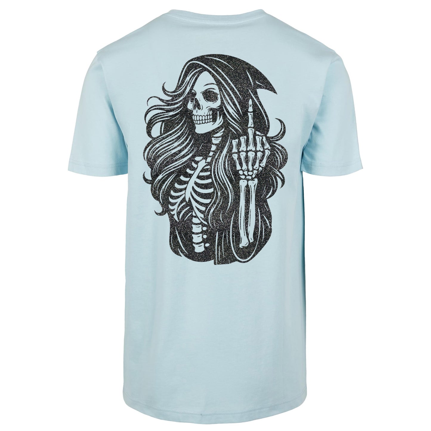 T-Shirt Shirt - Skull Woman Mittelfinger