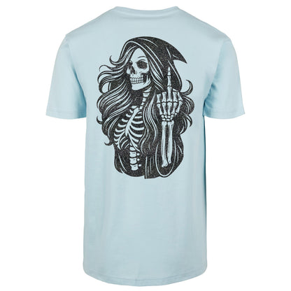 T-Shirt Shirt - Skull Woman Mittelfinger