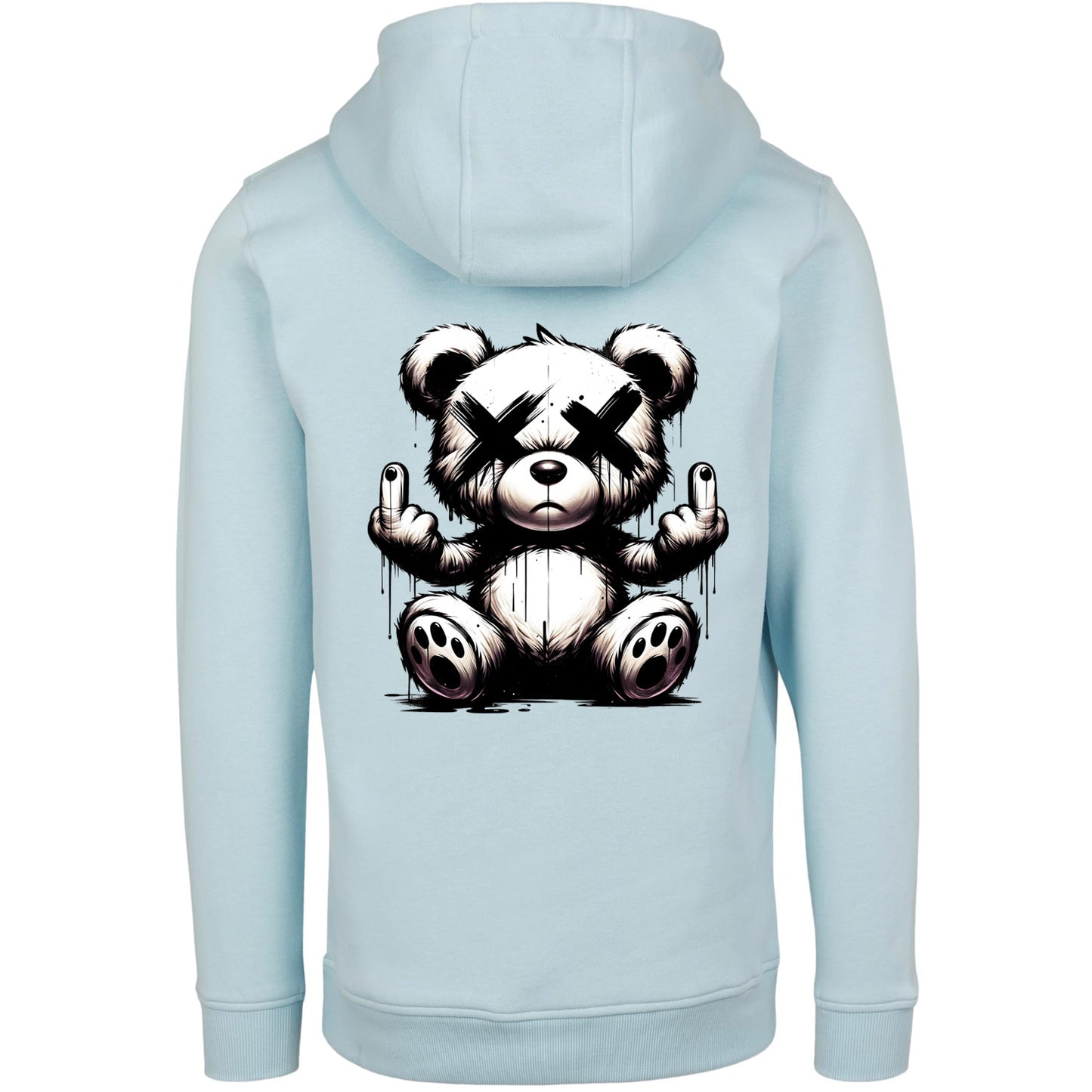 Urban Streetstyle Hoodie – Rebel Teddy Bär Motiv Hoodie Unisex
