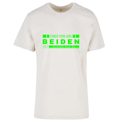 Monatsangebot Mai - T-Shirt Shirt - Einer von uns beiden.... Neon Grün Druck