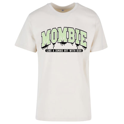 T-Shirt Shirt - Mombie - Druck Glitter Grün