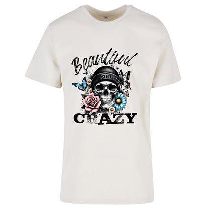 T-Shirt Shirt - Beautiful Crazy Skull