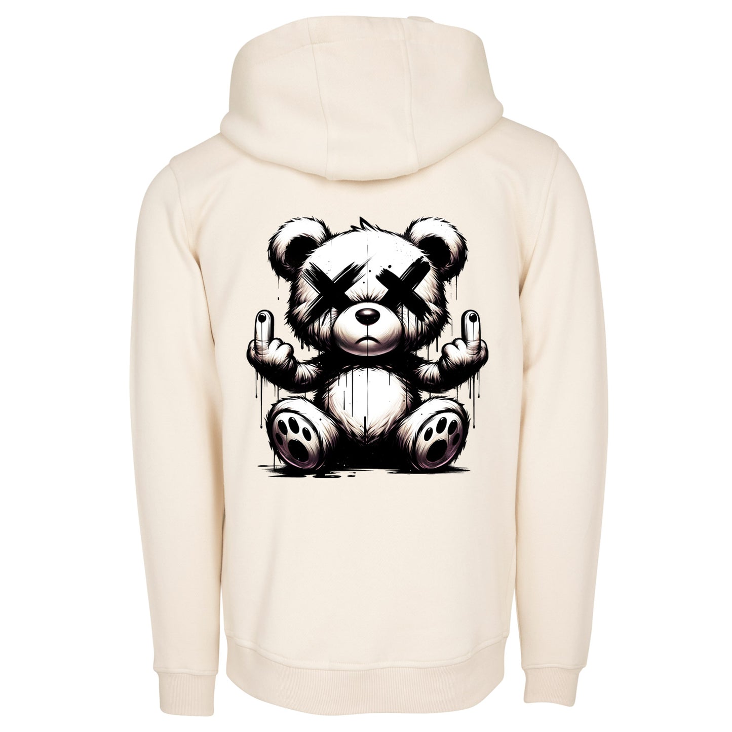 Urban Streetstyle Hoodie – Rebel Teddy Bär Motiv Hoodie Unisex