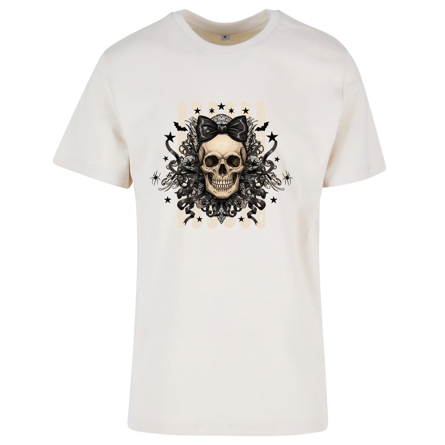 T-Shirt Shirt - Black Ribbon Skull