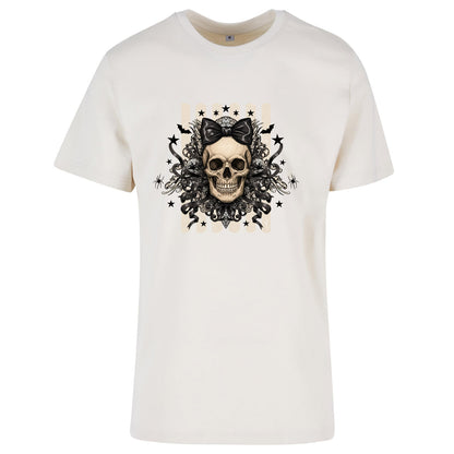 T-Shirt Shirt - Black Ribbon Skull