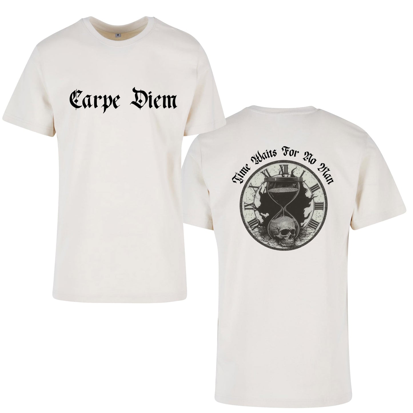 T-Shirt Shirt - Time waits for no man (die Zeit wartet auf niemanden)