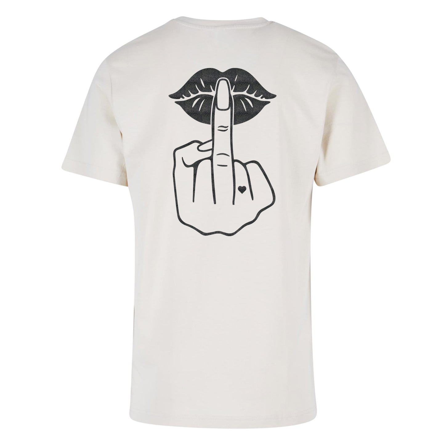 T-Shirt Shirt - Lippen Lips Mittelfinger