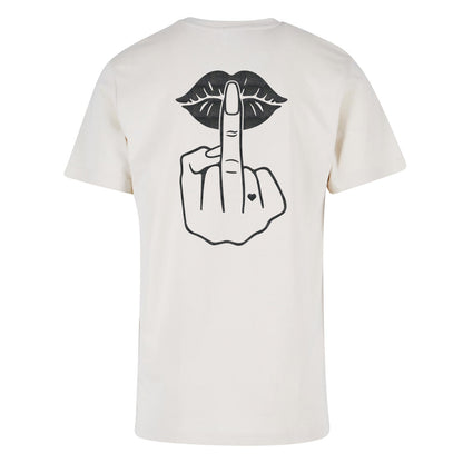 T-Shirt Shirt - Lippen Lips Mittelfinger