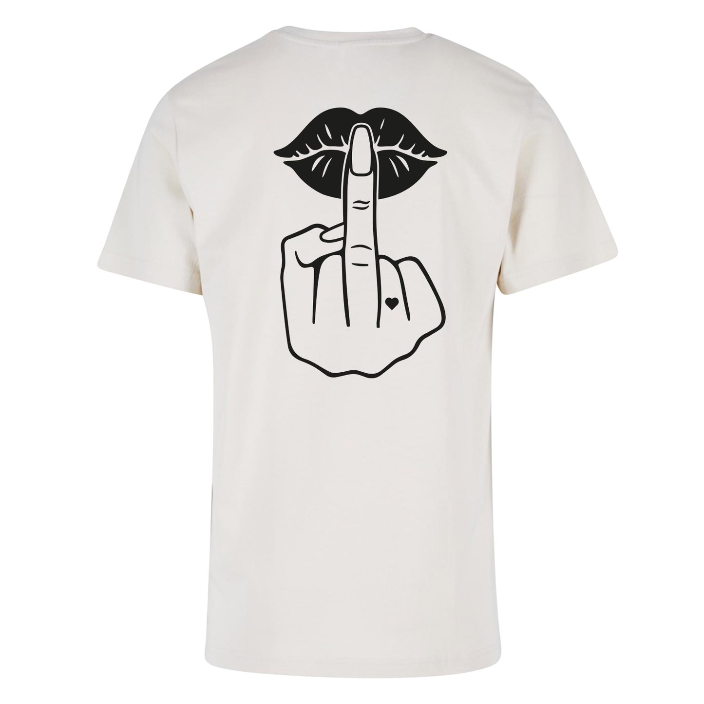 T-Shirt Shirt - Lippen Lips Mittelfinger