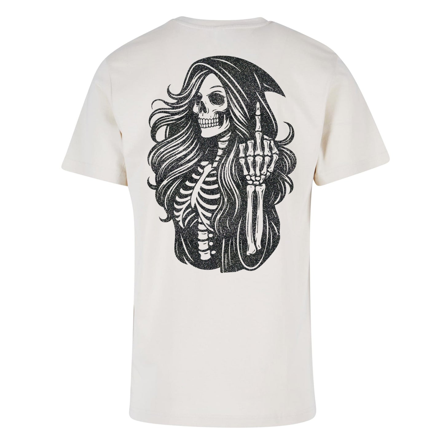 T-Shirt Shirt - Skull Woman Mittelfinger