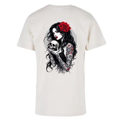 T-Shirt - Gothic Girl with Skull