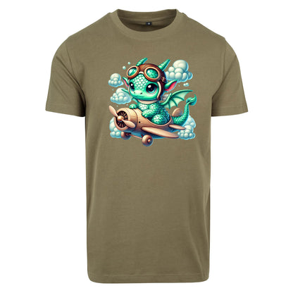 T-Shirt Shirt - Drache Flugzeug