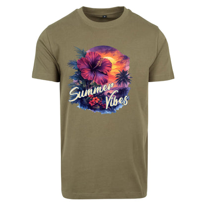 T-Shirt Shirt - Hibiskus Summer Vibes