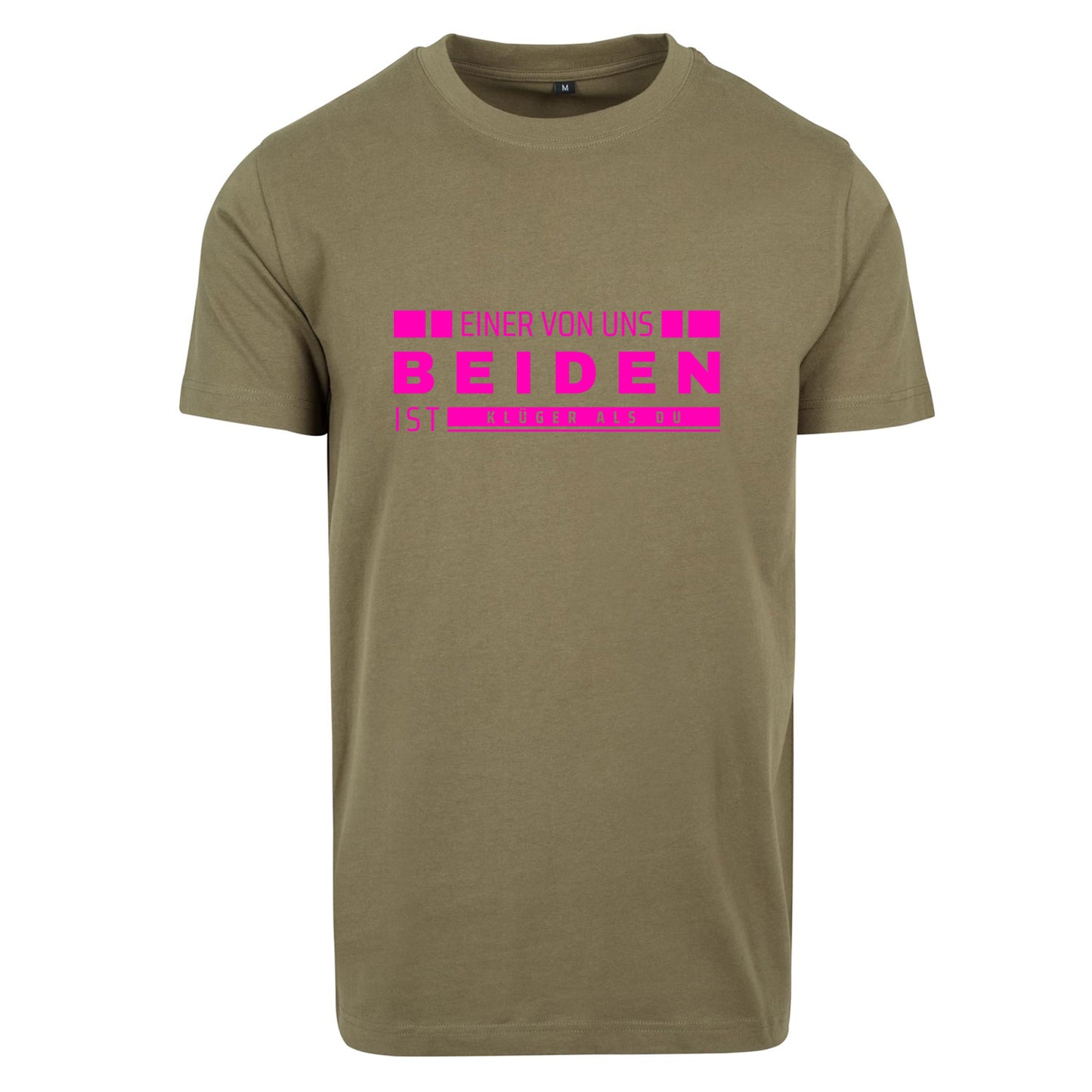 Monatsangebot Mai - T-Shirt Shirt - Einer von uns beiden.... Neon Pink Druck