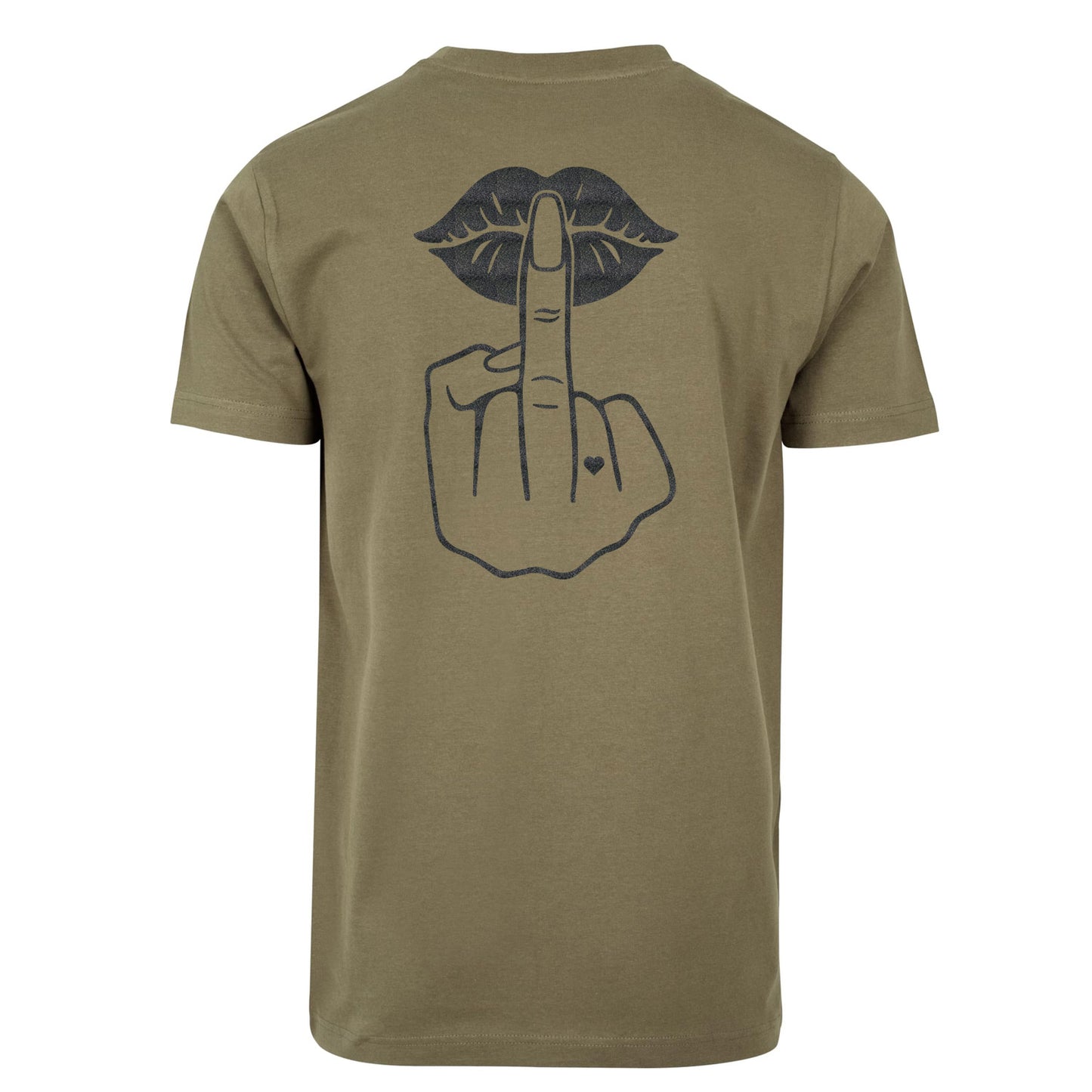 T-Shirt Shirt - Lippen Lips Mittelfinger