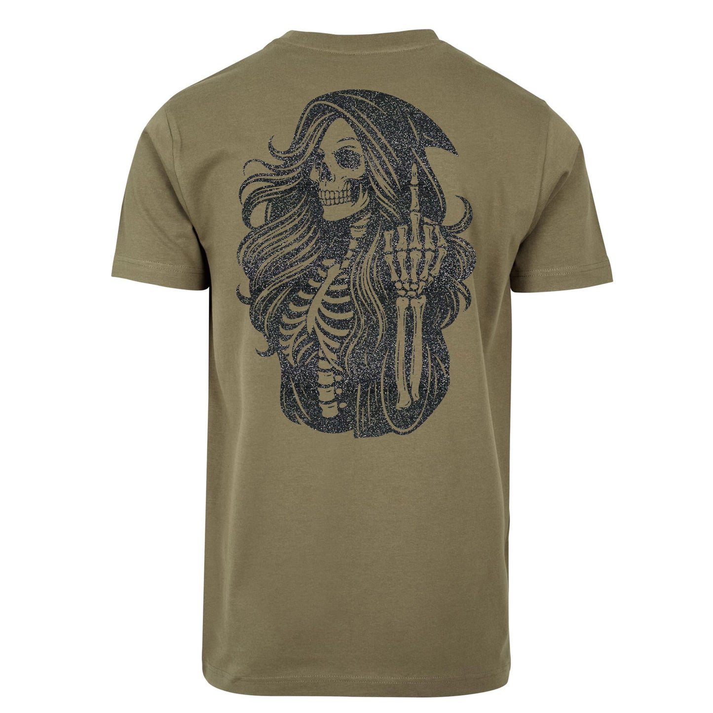 T-Shirt Shirt - Skull Woman Mittelfinger