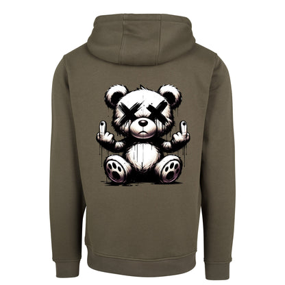 Urban Streetstyle Hoodie – Rebel Teddy Bär Motiv Hoodie Unisex