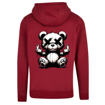 Urban Streetstyle Hoodie – Rebel Teddy Bär Motiv Hoodie Unisex