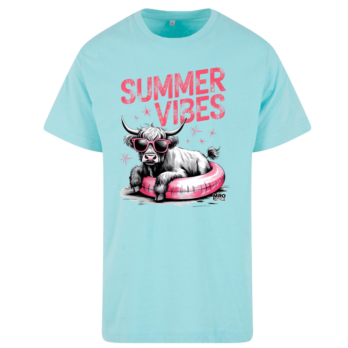 T-Shirt Shirt - Summer Vibes Cow
