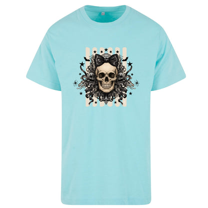T-Shirt Shirt - Black Ribbon Skull