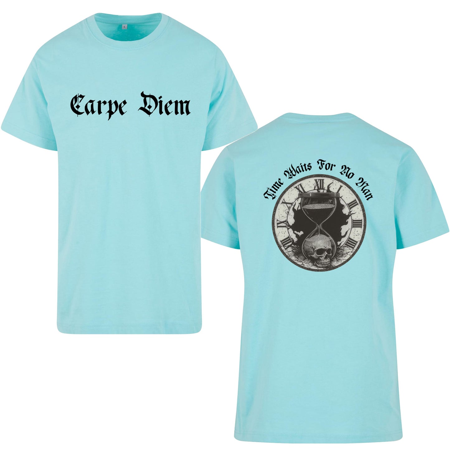 T-Shirt Shirt - Time waits for no man (die Zeit wartet auf niemanden)
