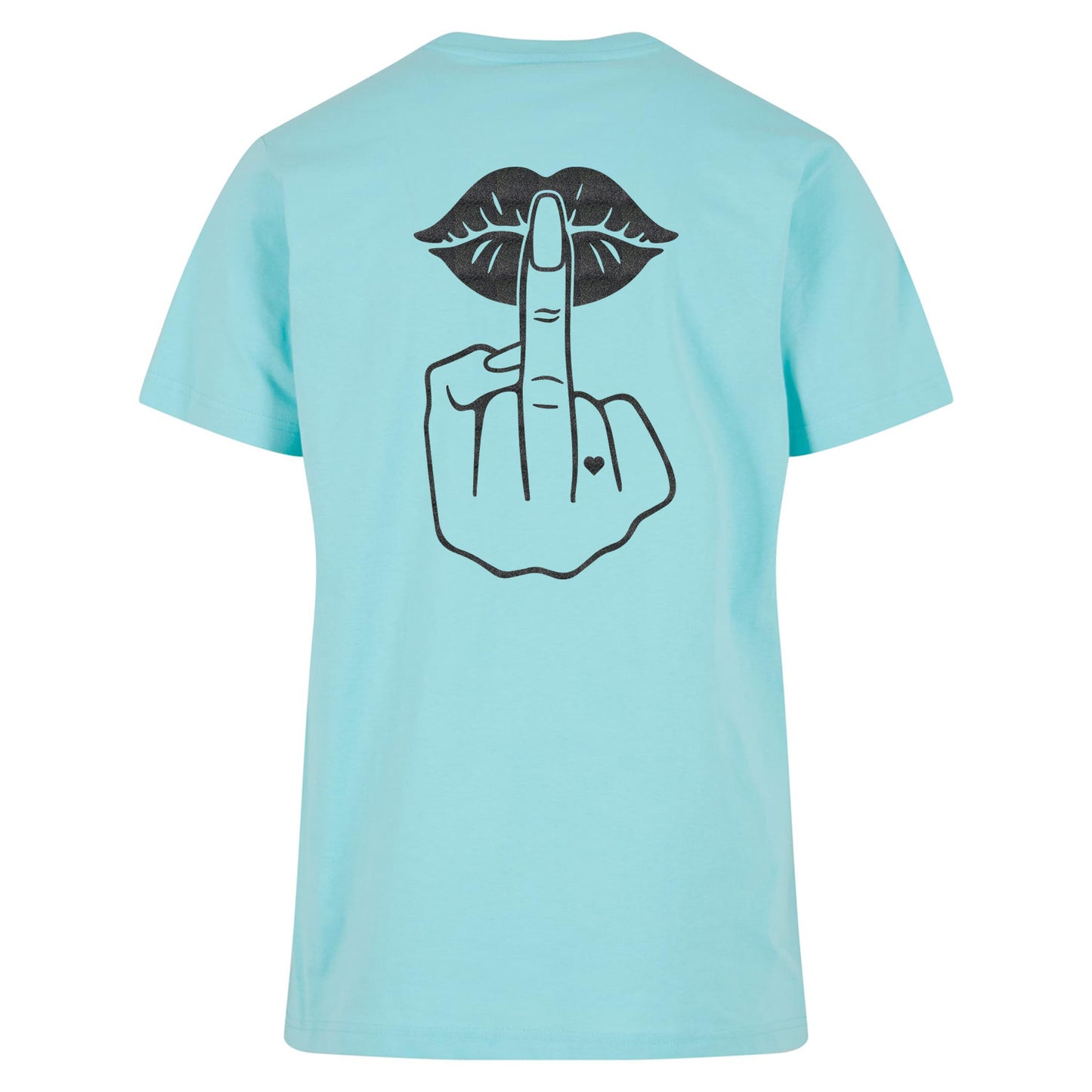 T-Shirt Shirt - Lippen Lips Mittelfinger