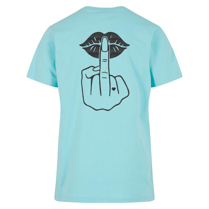 T-Shirt Shirt - Lippen Lips Mittelfinger