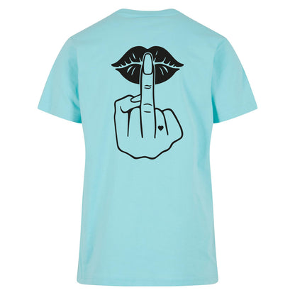 T-Shirt Shirt - Lippen Lips Mittelfinger