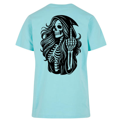 T-Shirt Shirt - Skull Woman Mittelfinger
