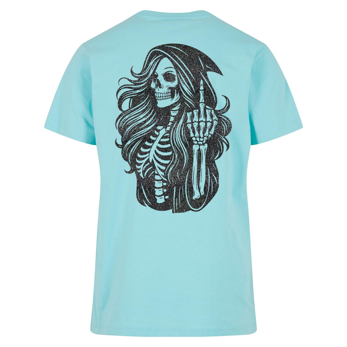 T-Shirt Shirt - Skull Woman Mittelfinger