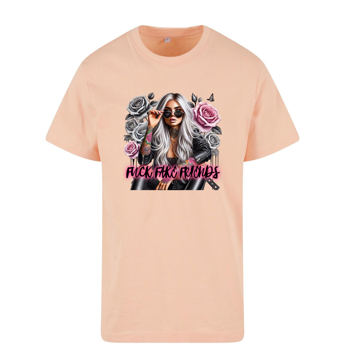 T-Shirt Shirt -  Woman Fuck Fake Friends