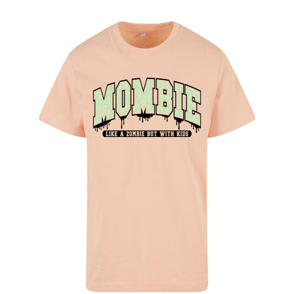 T-Shirt Shirt - Mombie - Druck Glitter Grün