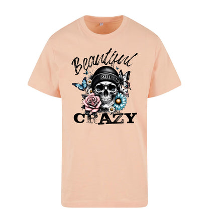 T-Shirt Shirt - Beautiful Crazy Skull