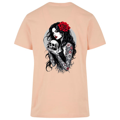 T-Shirt - Gothic Girl with Skull